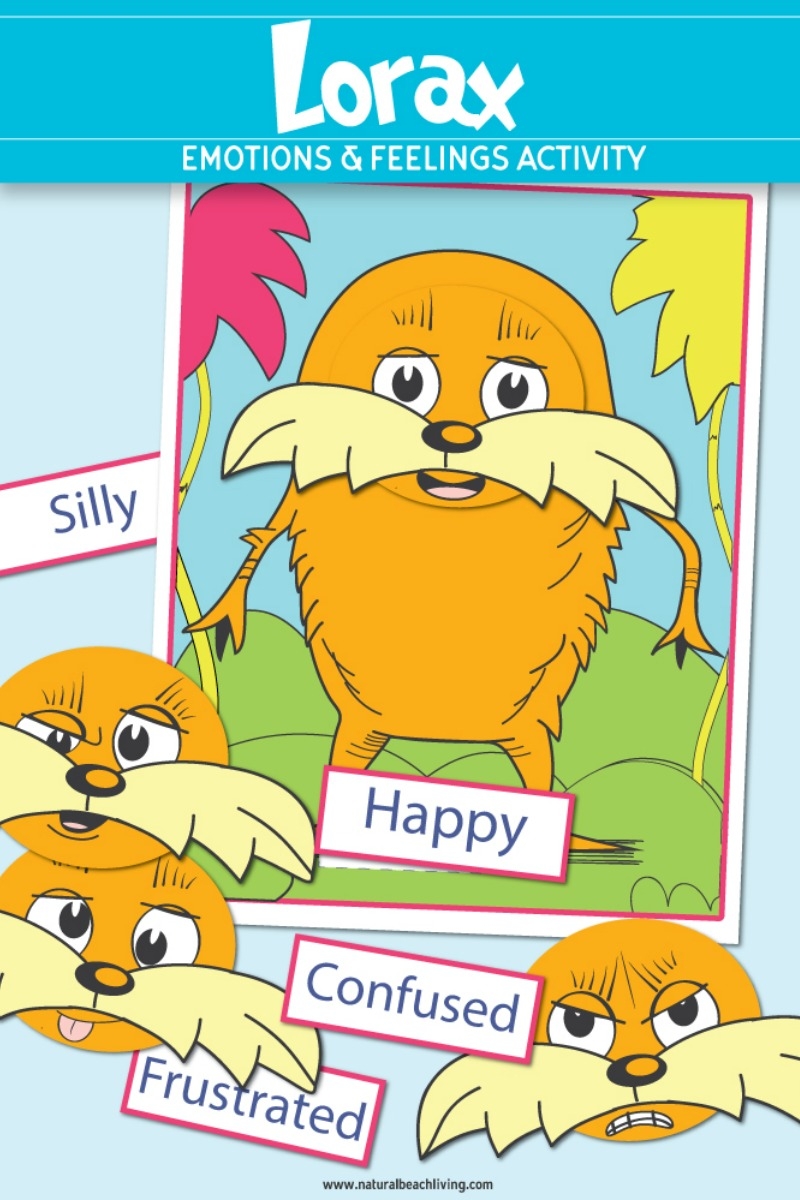 Dr Seuss Printables Preschool Emotions And Feelings Lorax Activities Natural Beach Living