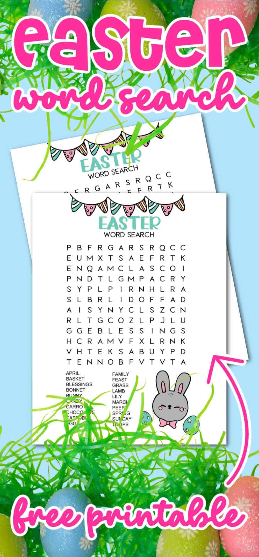 Free Easter Printables Word Search