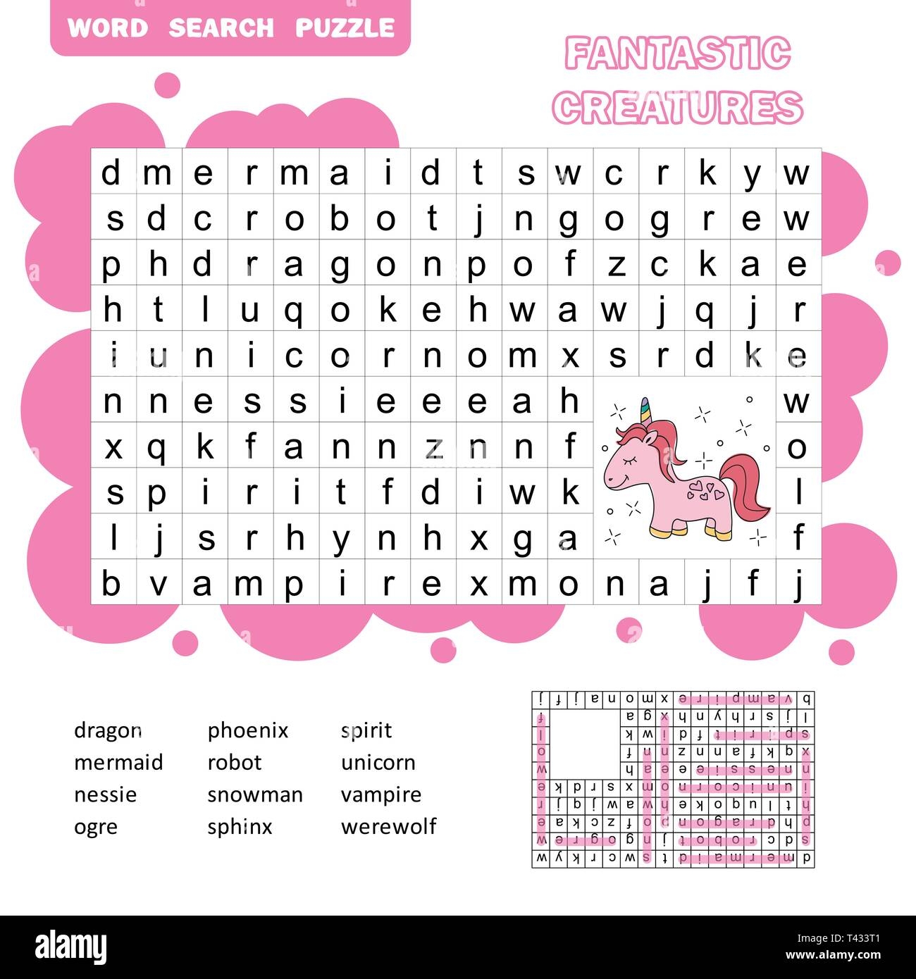 Word Searches For Kindergarten Printable