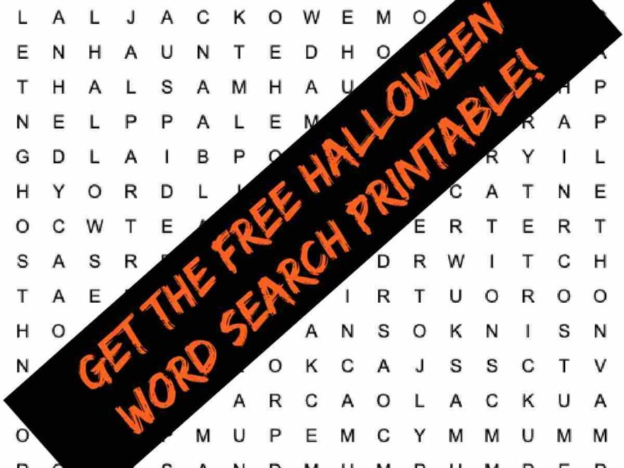 Free Halloween Word Search Printable With Answer Key Included