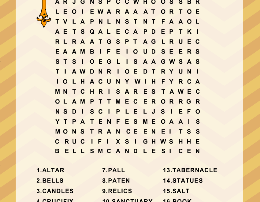 Free Printable Bible Word Search Puzzles With Answer Key