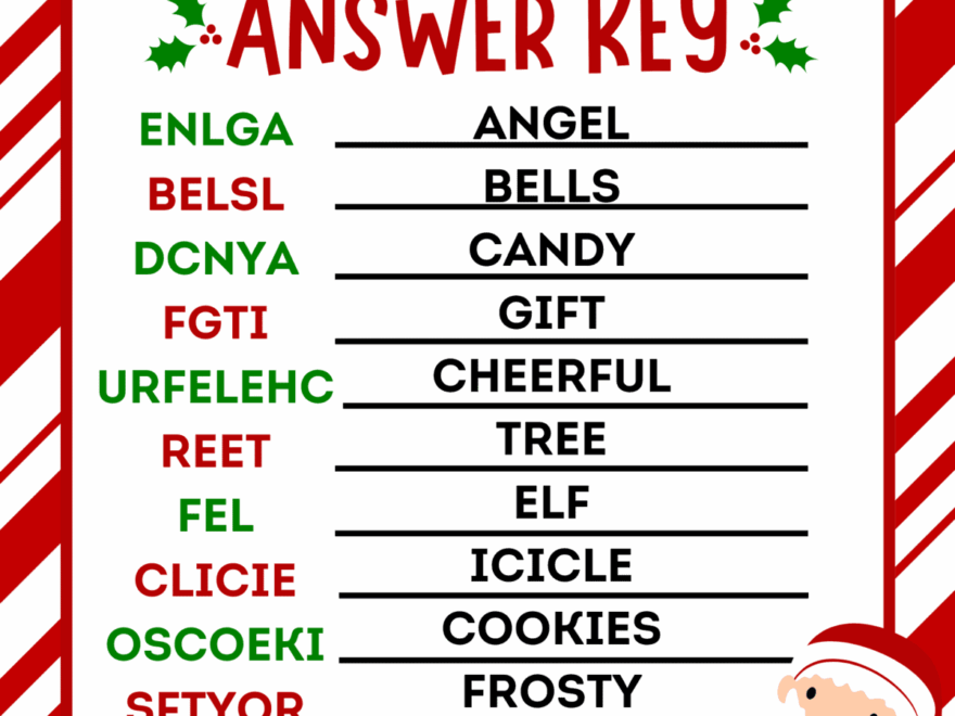 Free Printable Christmas Word Scramble For Kids Prudent Penny Pincher