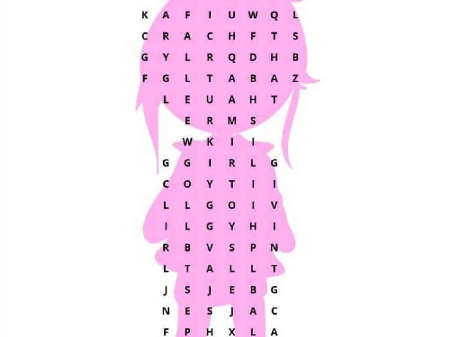 Free Printable Kindergarten Word Search PDF Boy And Girl