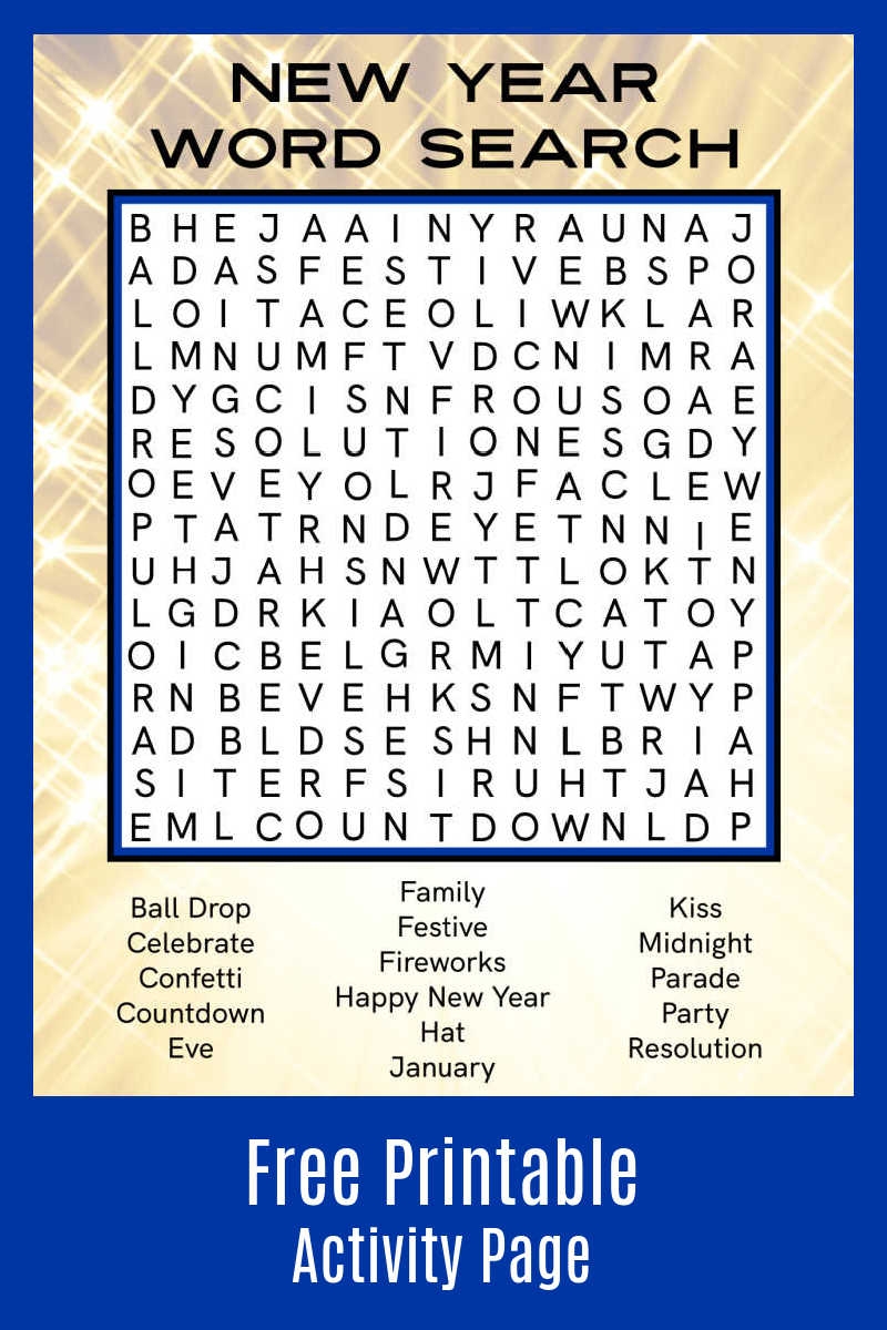 Printable Word Search For First Graders