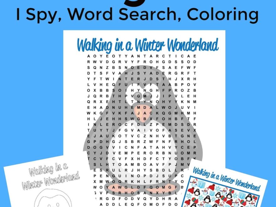 Free Printable Penguins Worksheets Coloring Sheet Word Search I Spy