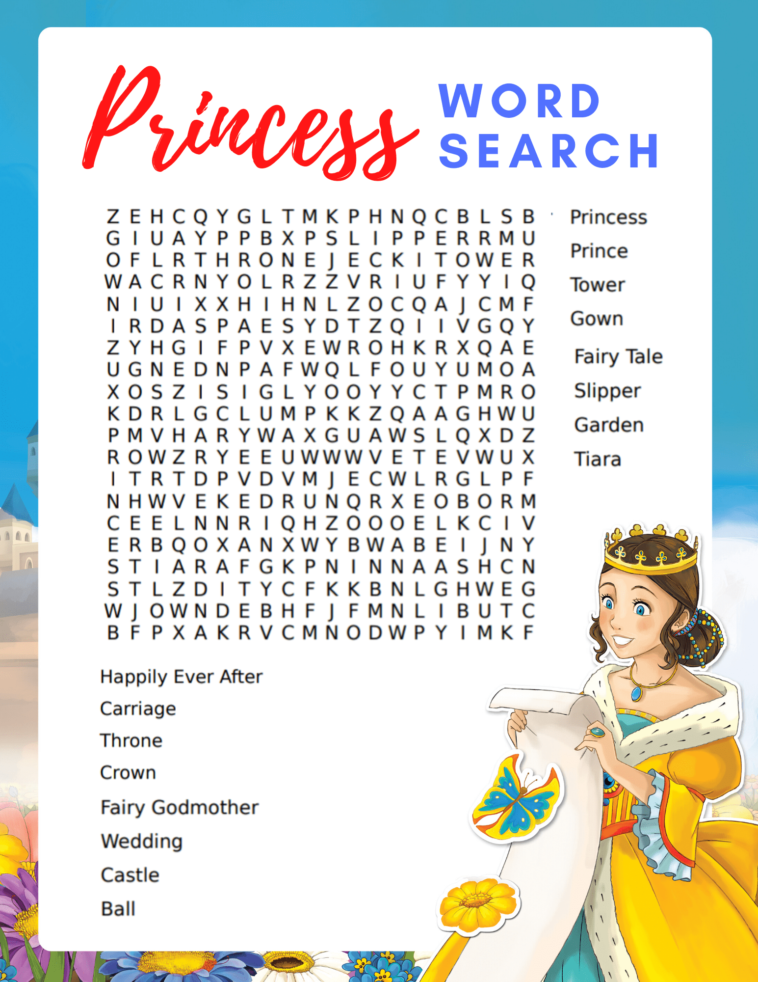Printable Word Searches Kids