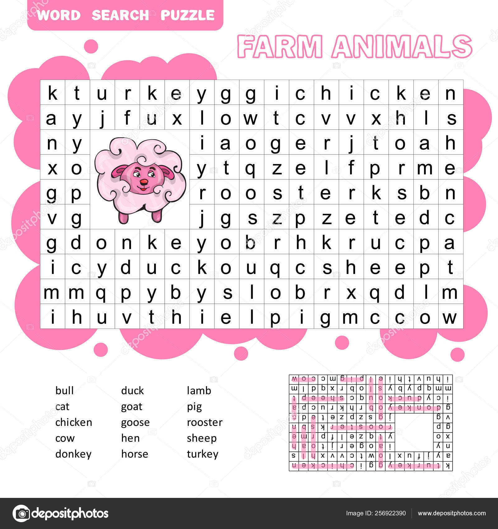 Word Search Pets Printable