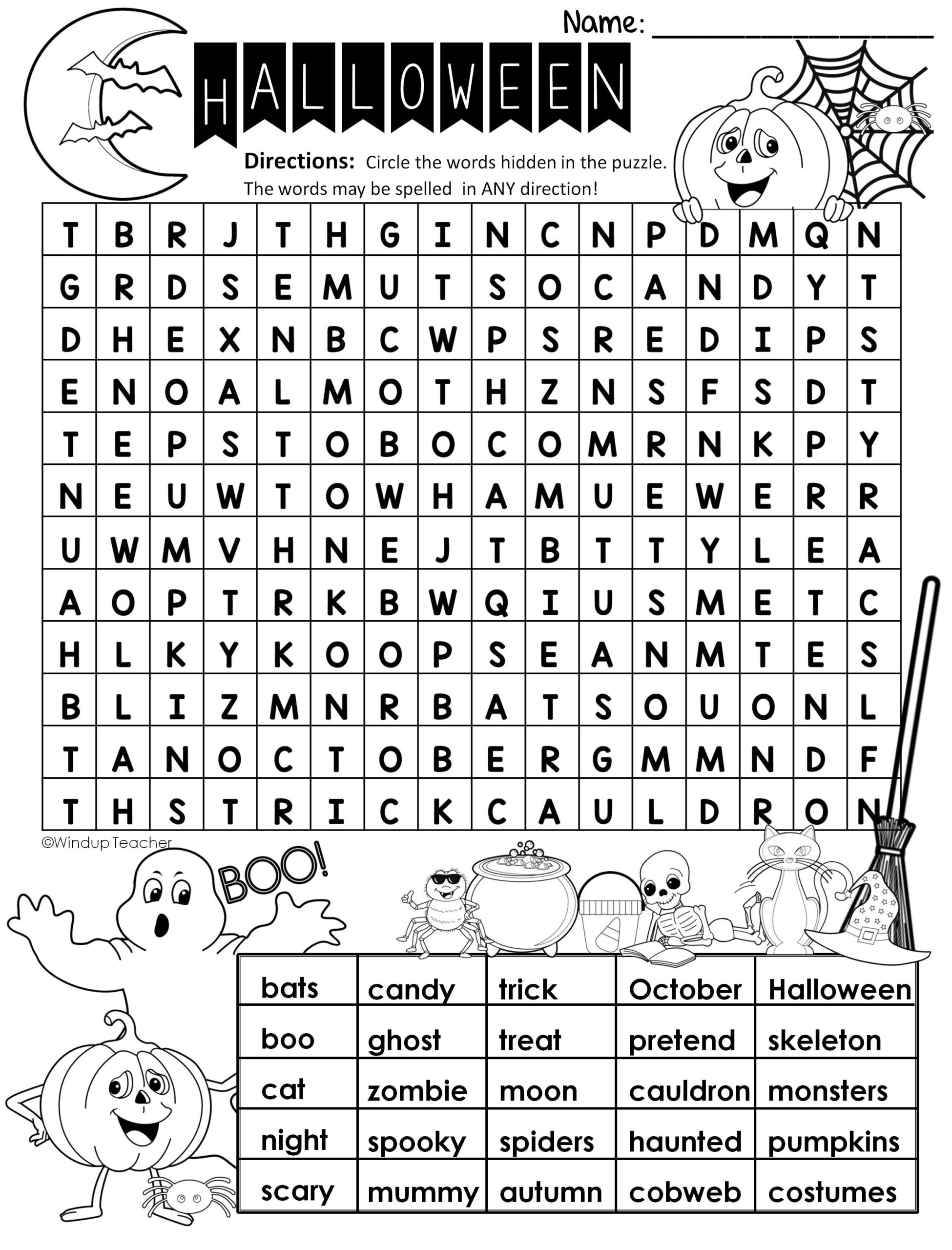 Word Search Free Printable Hard