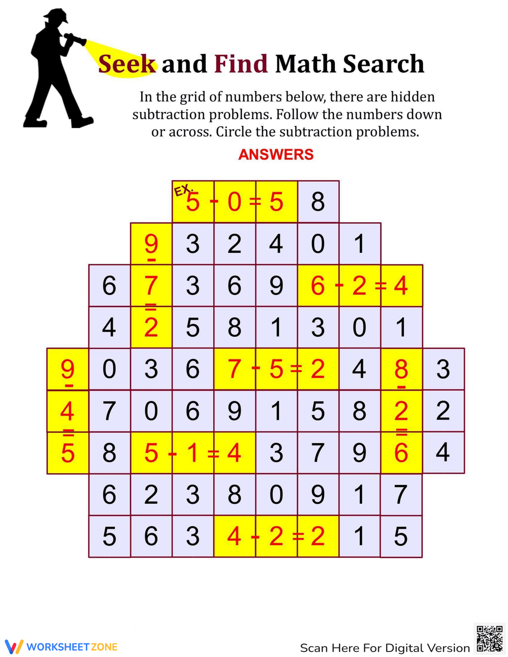 Math Word Search Printable