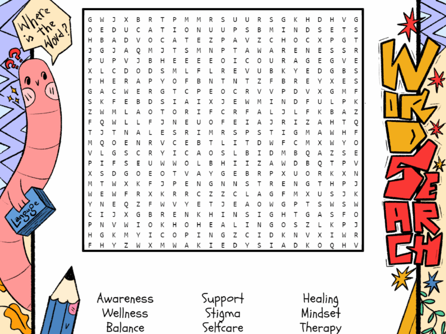 Mental Illness Awarness Month Word Search Puzzle Worksheet Activities Made By Teachers