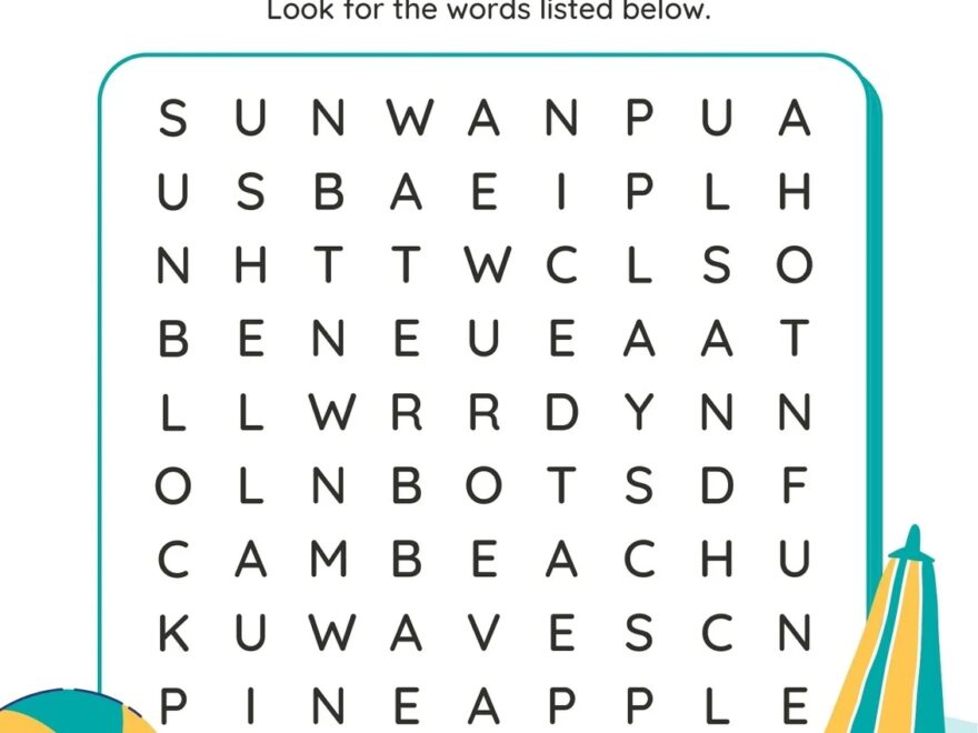 Page 2 Free Printable Word Search Worksheet Templates Canva