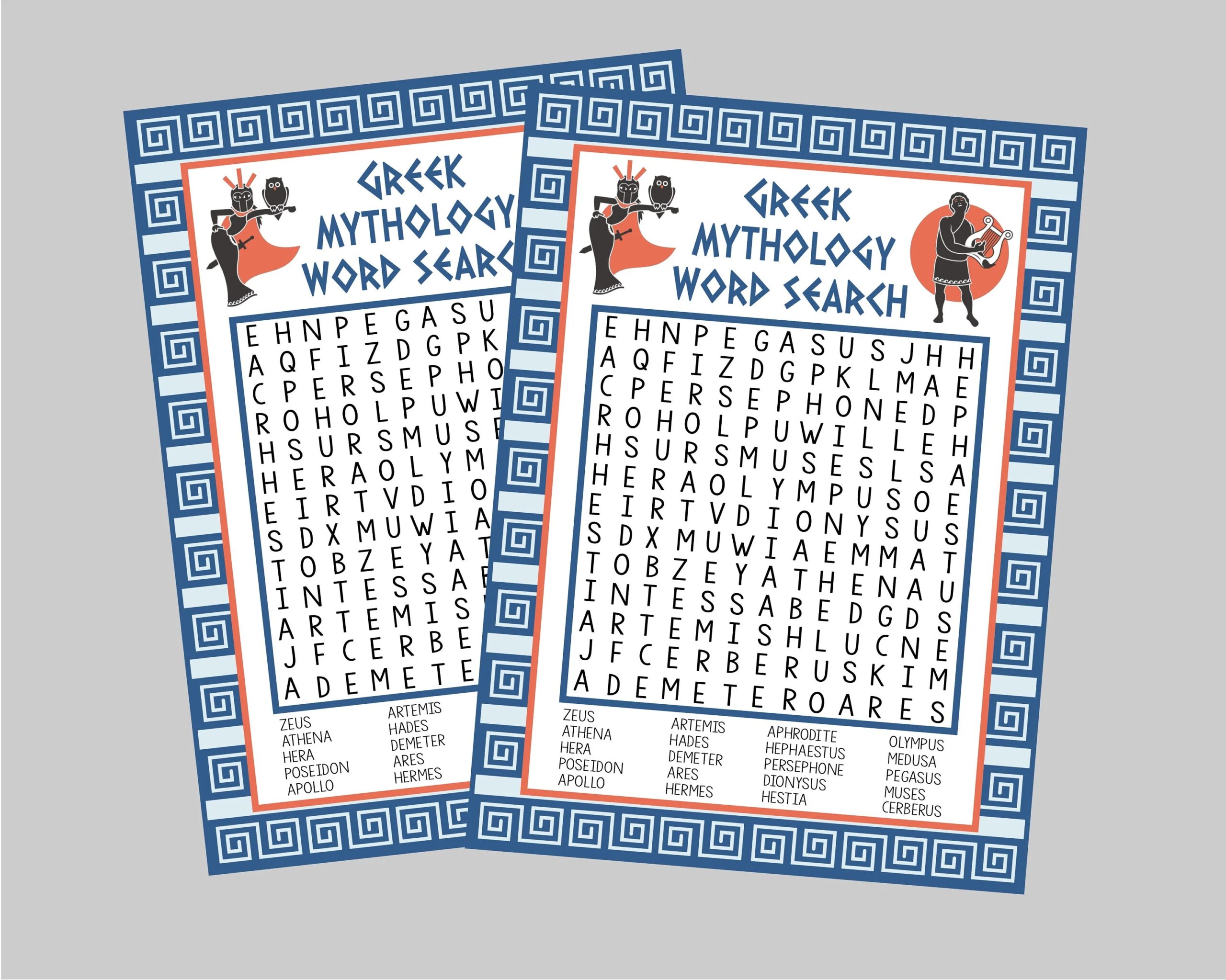 Printable Greek Mythology Word Search Word Search For Ancient Greece Party School Greece Lesson Plan Or Fun Instant Digital Download Etsy