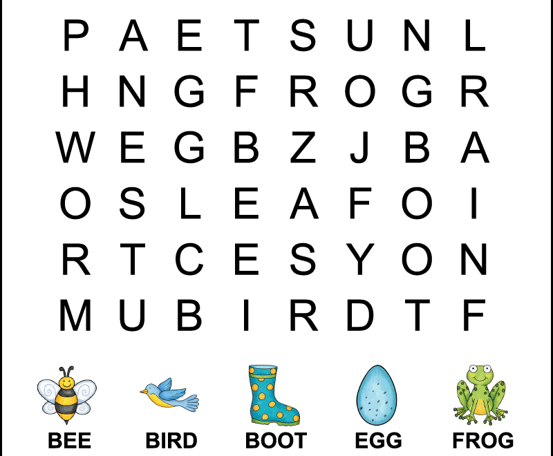 Printable Word Search Puzzles For Kids 10 Activities That Help Worksheets Library