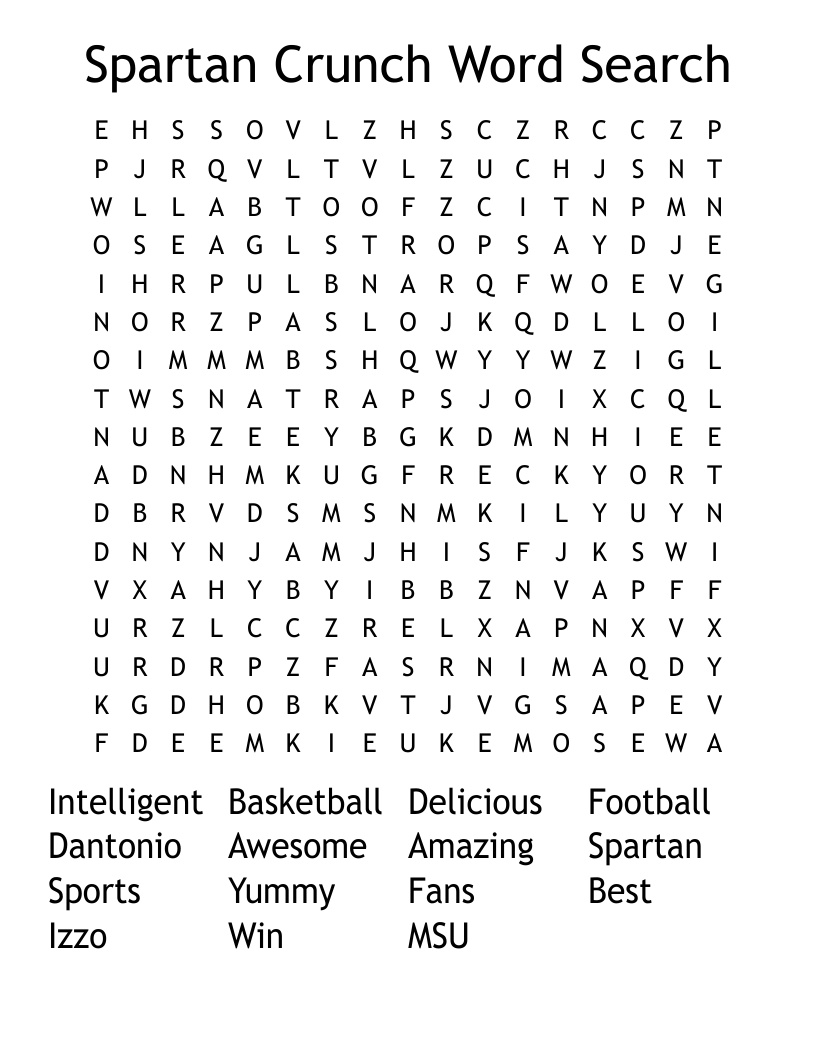 SPARTAN WORD SEARCH WordMint