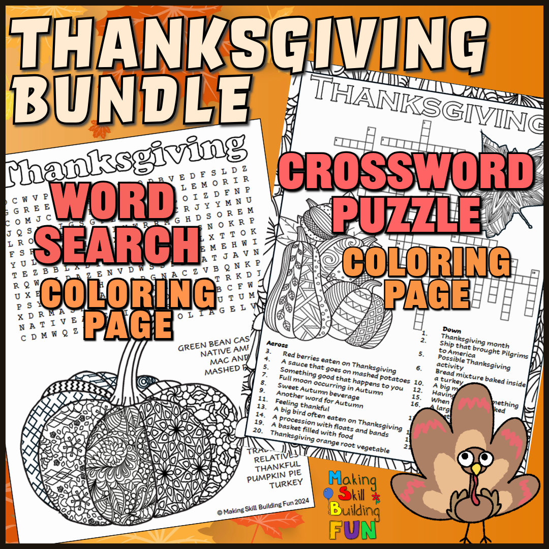 Thanksgiving Word Searches Printable