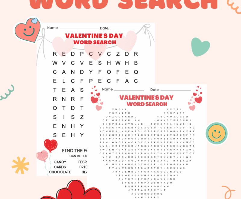 Valentines Word Search FREE Printable 2 Versions Leap Of Faith Crafting