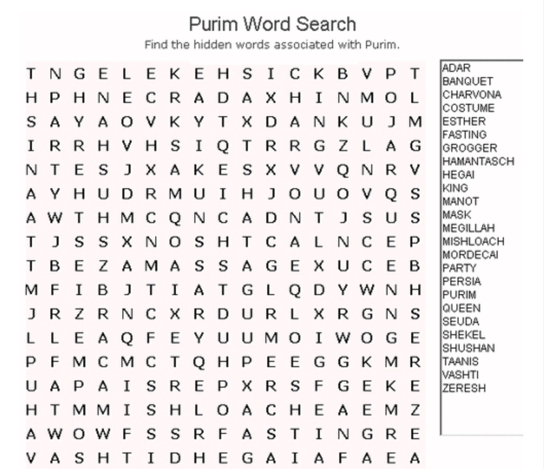 Printable Word Searches And Crossword Puzzles