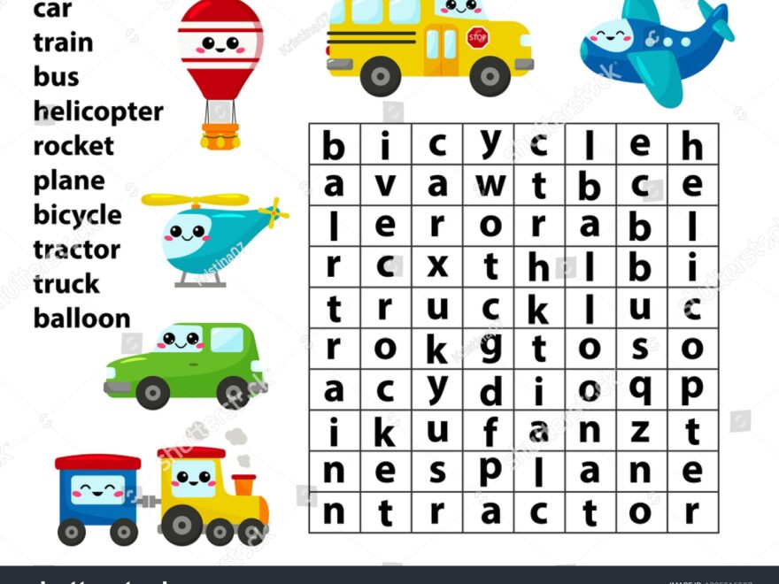 Word Search Game Learn English Words Stock Vector Royalty Free 1385516507 Shutterstock