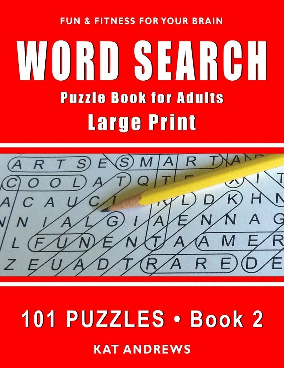 Word Search Puzzle Book For Adults Large Print 101 Puzzles Book 2 Paperback EBay