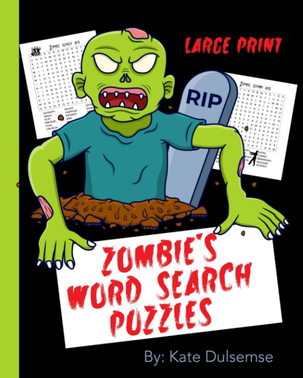 Zombie Word Search Puzzles Large Print 60 Themed Puzzles Adults Desertcart Kenya